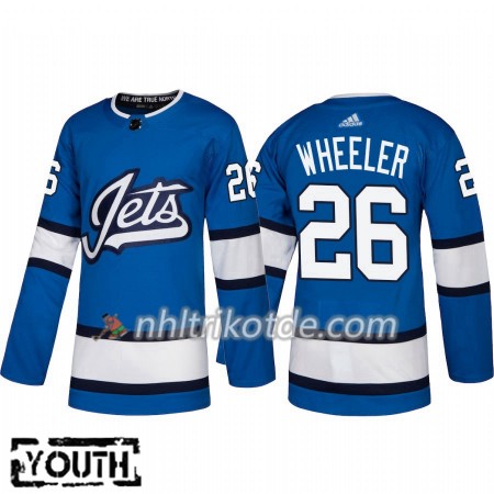 Winnipeg Jets Trikot Blake Wheeler 26 Adidas Alternate 2018-19 Authentic - Kinder